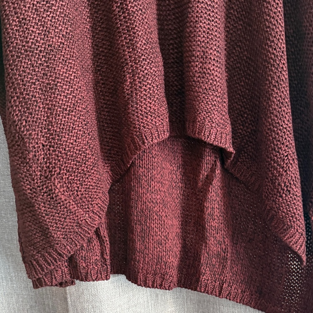Meri Skye Women's Deep Red V-Neck Sweater 5 X - Picture 4 of 4